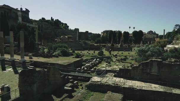 Foro Romano Monumentos Arquitectura Ciudad Roma Foro Romano — Vídeo de stock