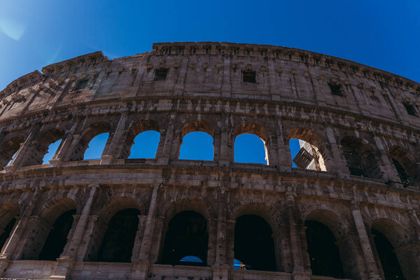 Coliseum. The historical architecture of Rome.