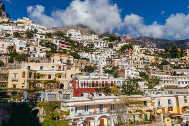 Pozitano. Positano şehri. İtalya.
