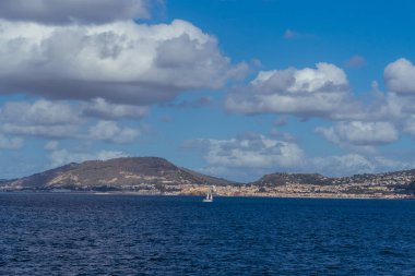 Napoli. Napoli 'nin deniz manzarası.