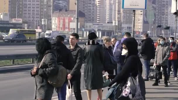 Kyiv Ukraine Martie 2020 Carantină Orașul Kiev Din Cauza Virusului — Videoclip de stoc