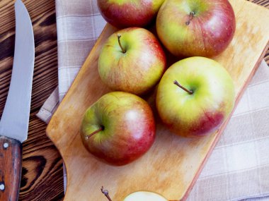 lezzetli taze kırmızı elmalar