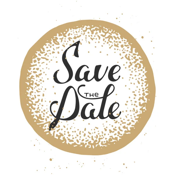 Save the Date invite greeting card vector template\ — ストックベクタ