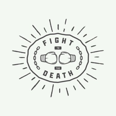 Vintage retro motivasyon logo, amblem, etiket, poster