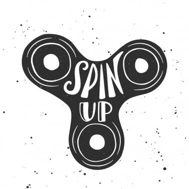 Topluca spinner dönmesi. El yazısıyla yazılan yazı. 