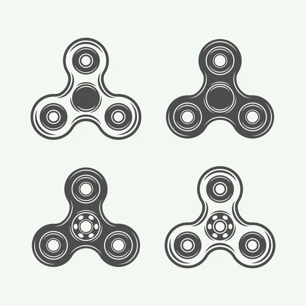 Vintage topluca spinners logolar, amblemler, rozetleri kümesi 