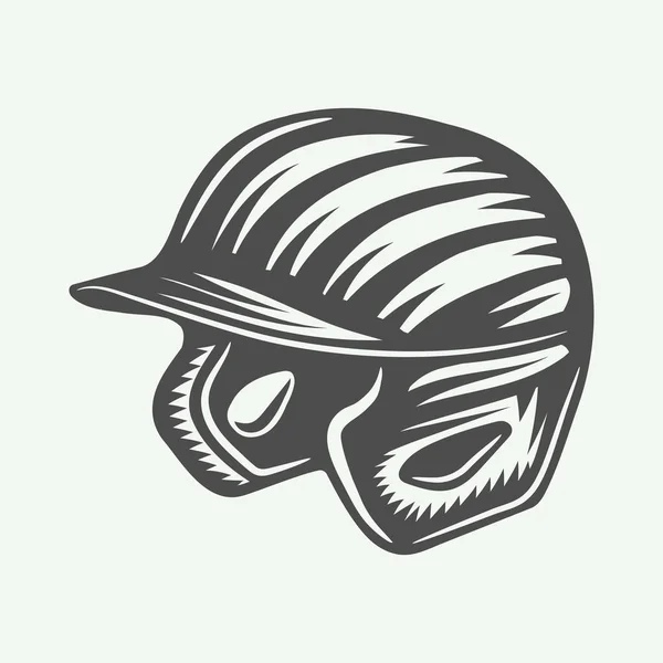 Leme de basebol vintage em estilo retro. Arte vetorial . — Vetor de Stock