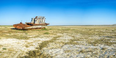 Aral Denizi bir gemi mezarlığı.
