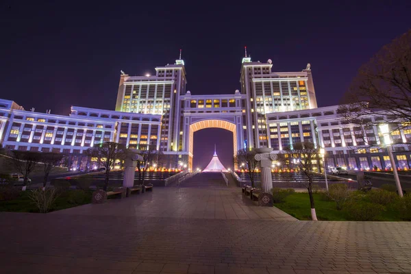 The main building of Samruk-Kazyna JSC in Astana city.