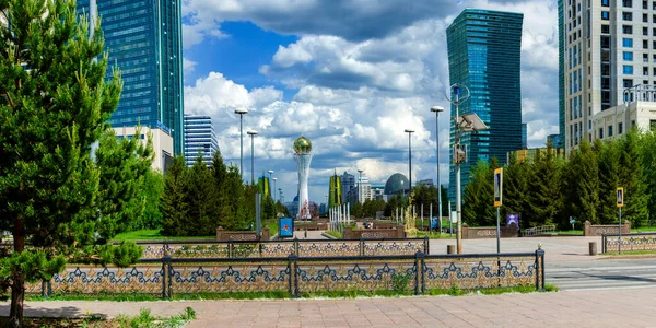 Central Bulval Nur Sultan Astana Kazakhstan Photo Taken 2020 — Stock Photo, Image