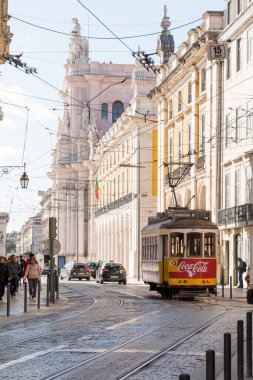 Ticaret Meydanı, Lizbon, Portekiz 8 Kasım 2019 Paco Terreiro nehri kıyısında