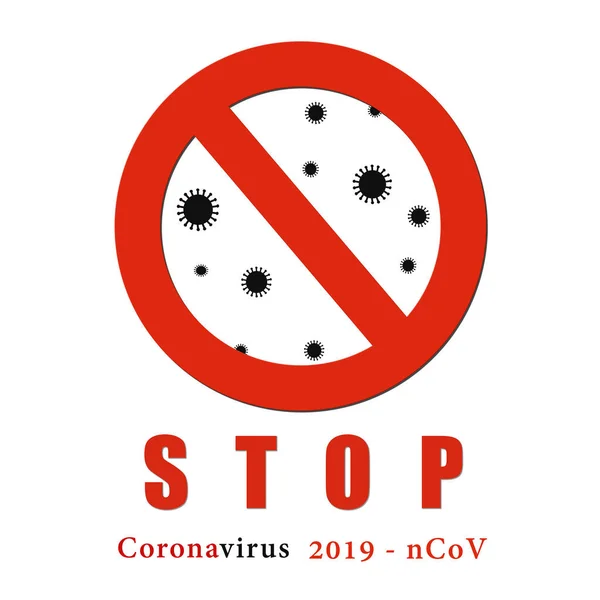 Σταμάτα Τον Κορωνοϊό Επιδημία Του Κορωναϊού Κίνδυνος Από Τον Του — Φωτογραφία Αρχείου