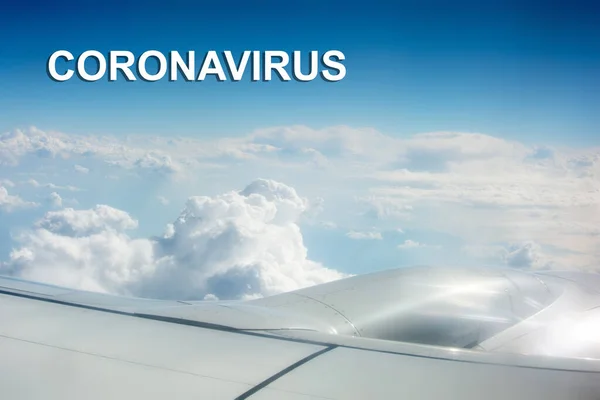 Ptal Edilen Uçuşlar Coronavirüs Salgını Nedeniyle Seyahatler Iptal Edildi Coronavirüs — Stok fotoğraf