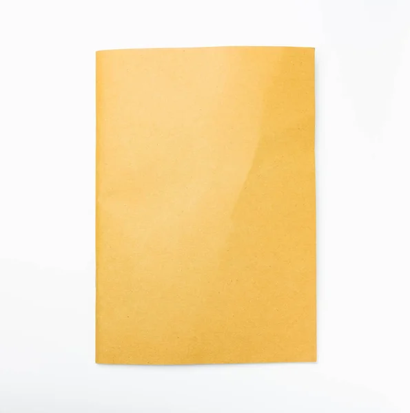 Empty notebook on white — Stock Photo, Image