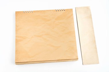 Boş Takvim güzel kraft kağıttan yapılmış.