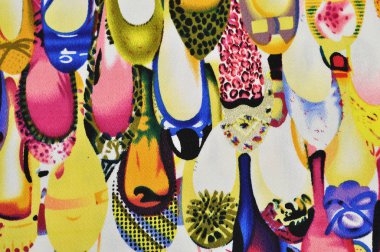 Benekli kumaş, yakın çekim