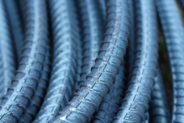 Rebar, materiale da costruzione  . — Foto Stock