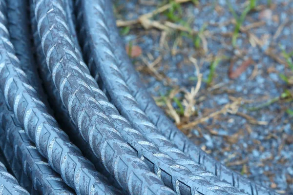 Rebar, bahan bangunan  . — Stok Foto