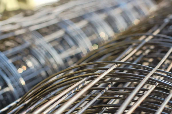 Wire mesh Structural steel. — Stock Photo, Image