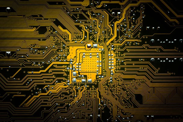 Closeup Electronic Circuit Board Background — Stock Photo, Image