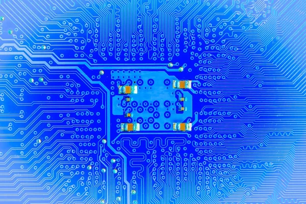 Closeup Elektronik Devre Kartı Arka Plan — Stok fotoğraf