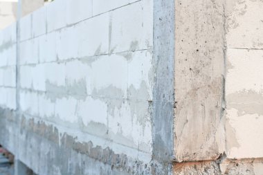 Hafif beton blok düzenlemeleri inşaatı .