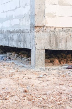 Hafif beton blok düzenlemeleri inşaatı .