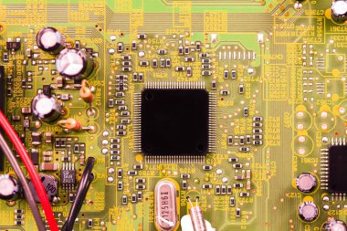 Closeup elektronik devre kartı 