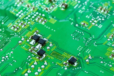 Closeup elektronik devre kartı 