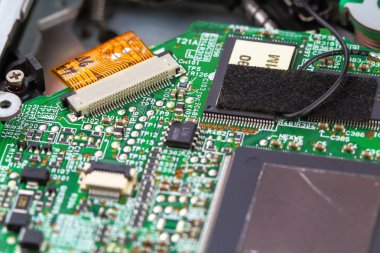 Closeup elektronik devre kartı 