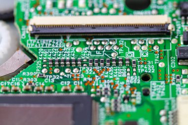 Closeup elektronik devre kartı 