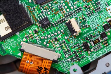 Closeup elektronik devre kartı 