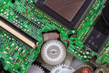 Closeup elektronik devre kartı 