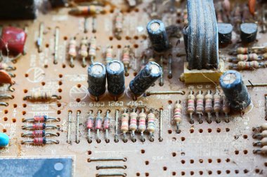 Closeup elektronik devre kartı 