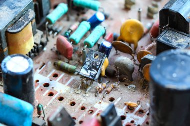Closeup elektronik devre kartı 