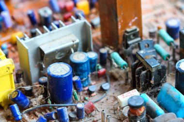 Closeup elektronik devre kartı 
