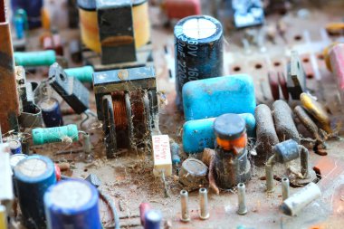 Closeup elektronik devre kartı 