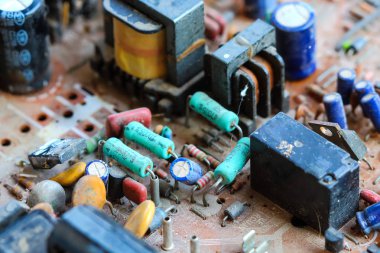 Closeup elektronik devre kartı 