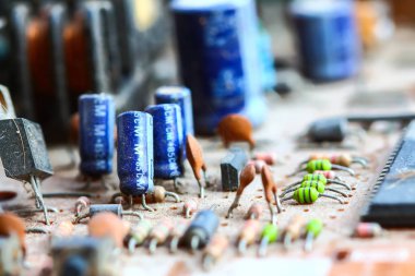 Closeup elektronik devre kartı 