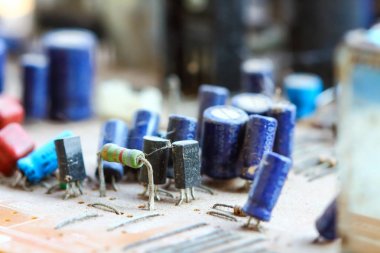 Closeup elektronik devre kartı 