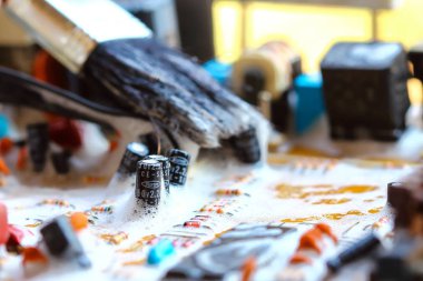 Closeup elektronik devre kartı 