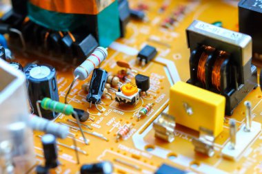 Closeup elektronik devre kartı 