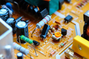 Closeup elektronik devre kartı 