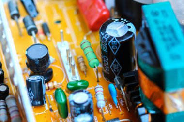 Closeup elektronik devre kartı 