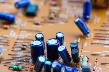 Closeup elektronik devre kartı 