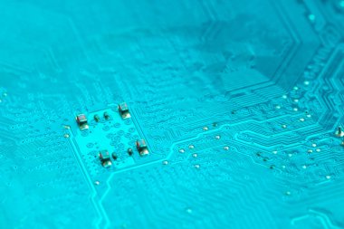 Closeup elektronik devre kartı arka plan.