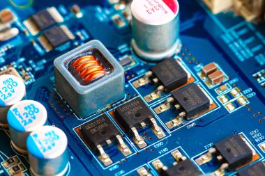 Closeup elektronik devre kartı 