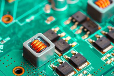 Closeup elektronik devre kartı 