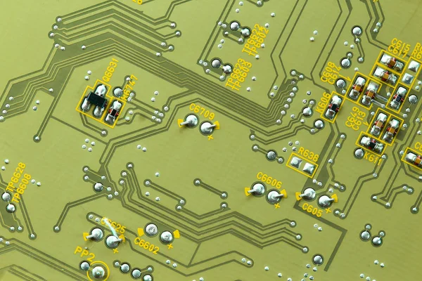 Closeup elektronik devre kartı — Stok fotoğraf