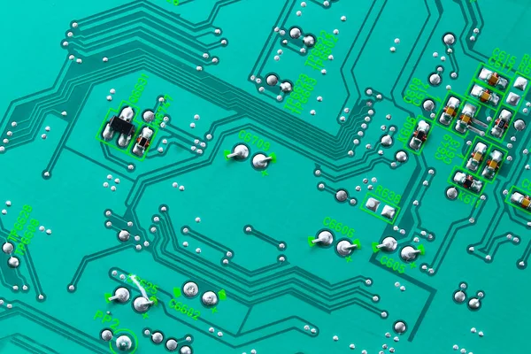 Closeup elektronische circuitbord — Stockfoto